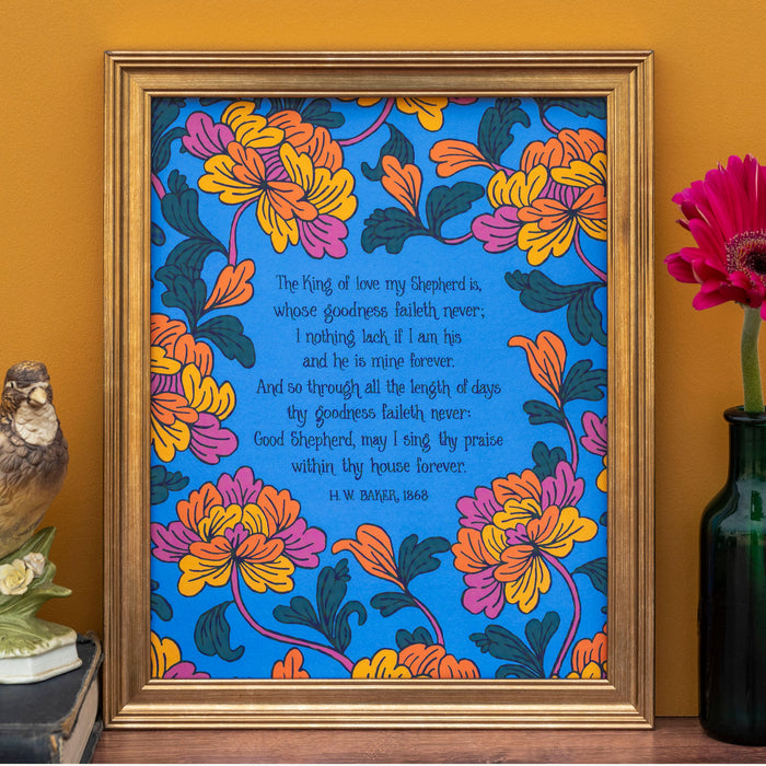 The King of Love Hymn Art Print