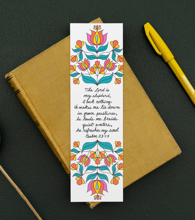 The Lord Is My Shepherd Psalm Bookmark — Psalm 23