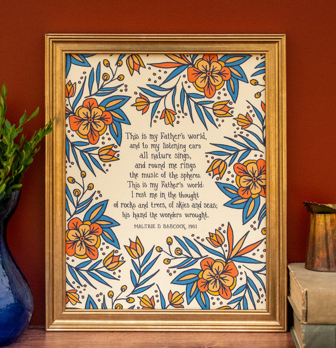 This is My Father's World Hymn Art Print - Cream