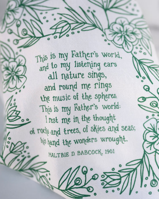 This Is My Father's World Hymn Tea Towel