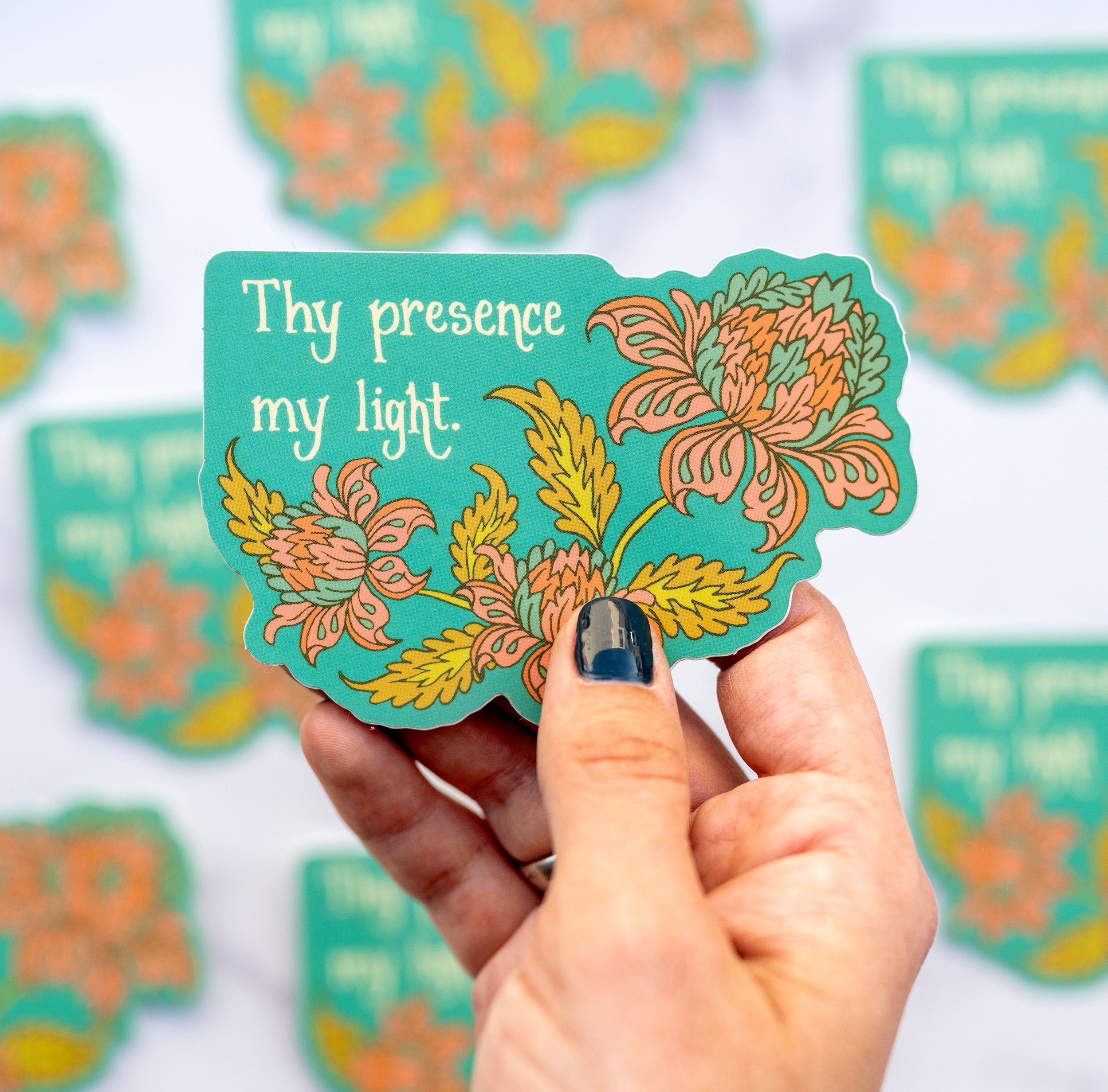 Thy Presence My Light Hymn Sticker — Little Things Studio Store
