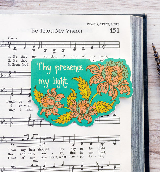 Thy Presence My Light Hymn Sticker