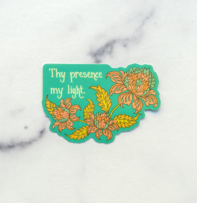 Thy Presence My Light Hymn Sticker