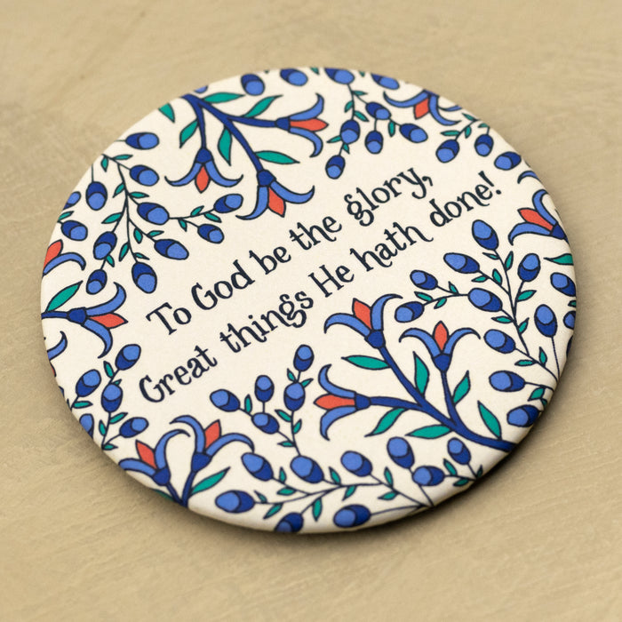 To God Be the Glory Hymn Magnet