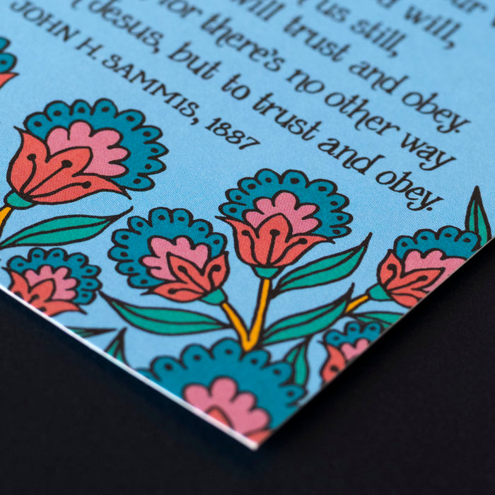 Trust and Obey Greeting Card