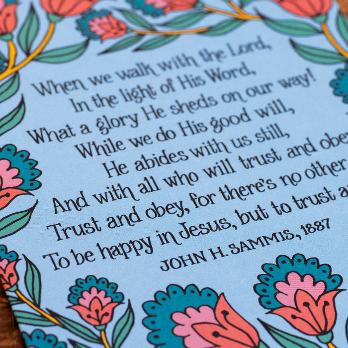Trust and Obey Greeting Card