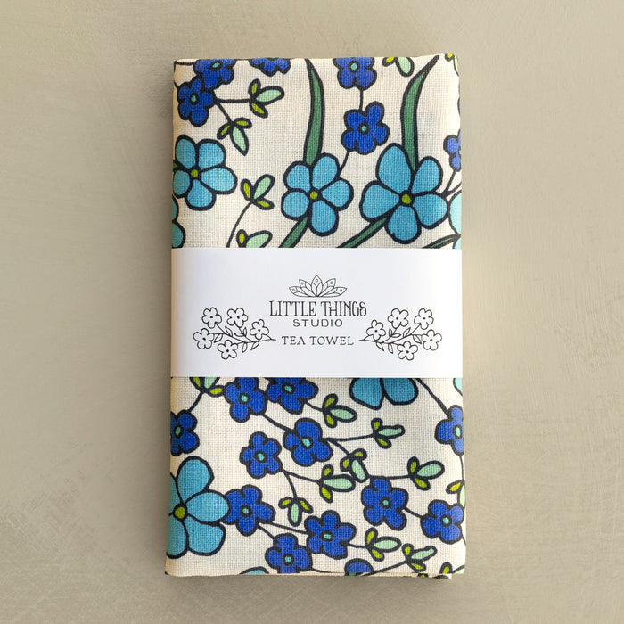 Turn Your Eyes Upon Jesus Hymn Tea Towel - Full Color