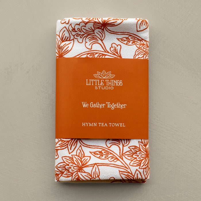 We Gather Together Hymn Tea Towel