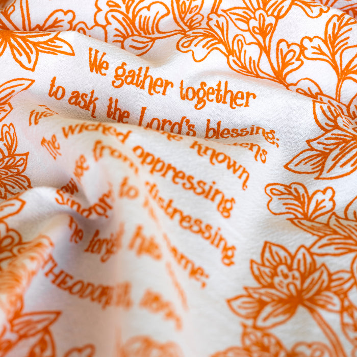 We Gather Together Hymn Tea Towel