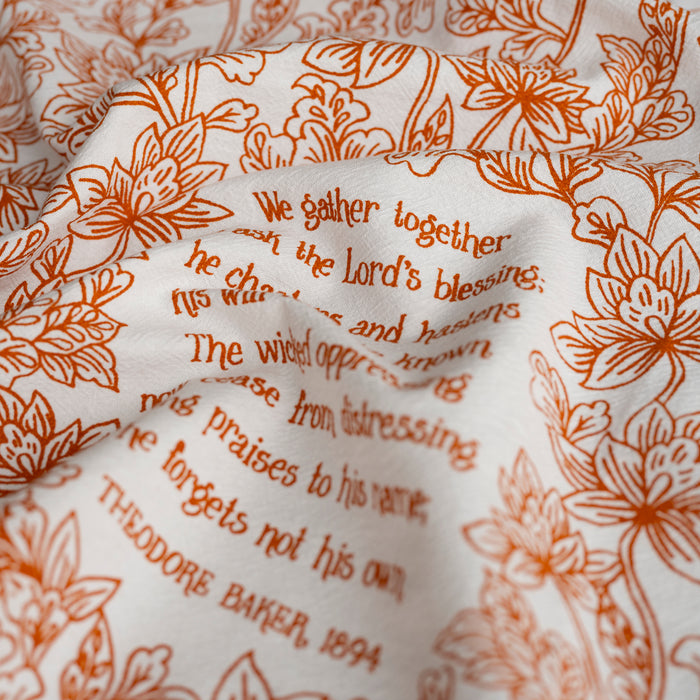 We Gather Together Hymn Tea Towel