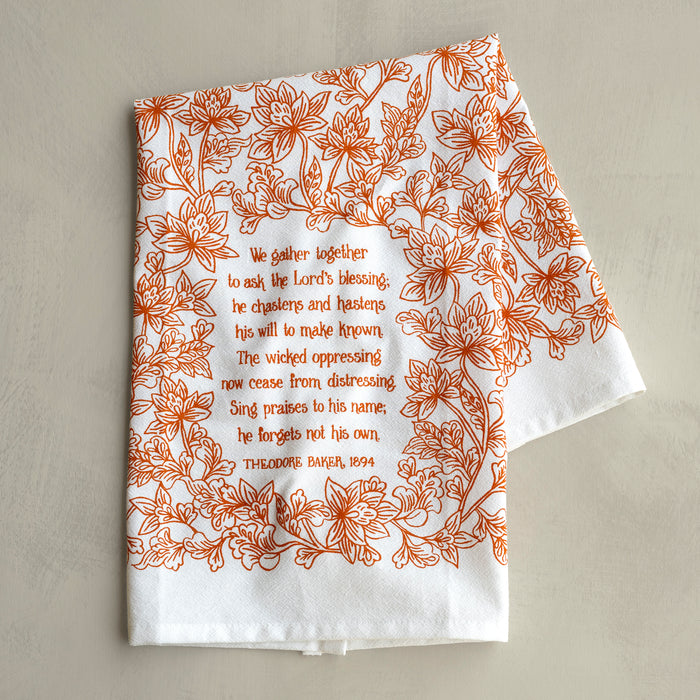 We Gather Together Hymn Tea Towel