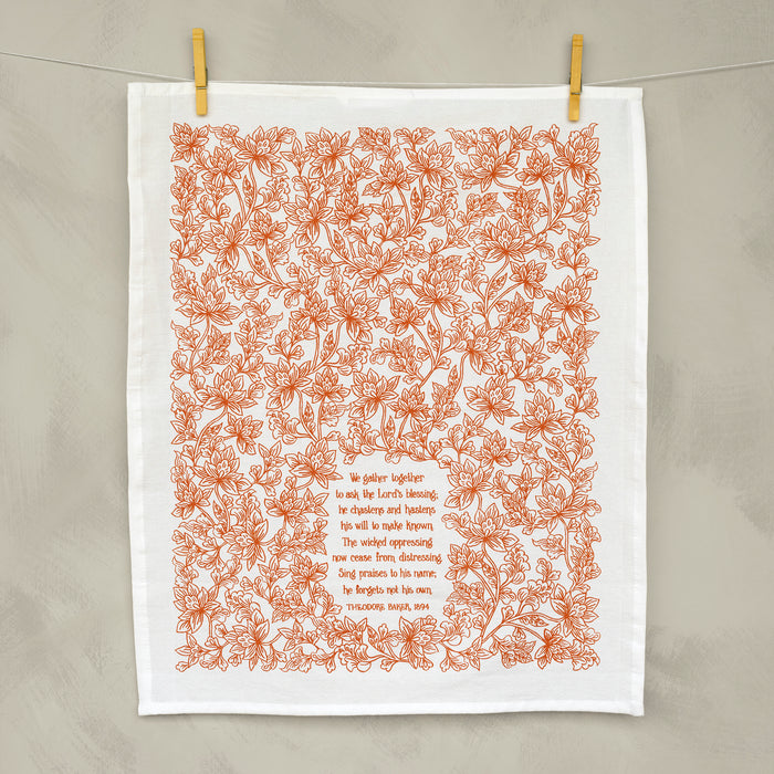 We Gather Together Hymn Tea Towel