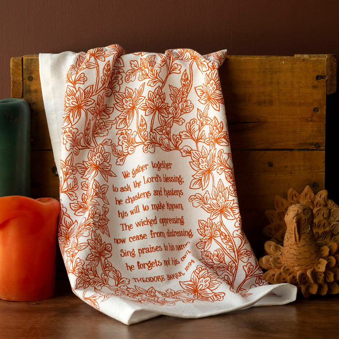 We Gather Together Hymn Tea Towel