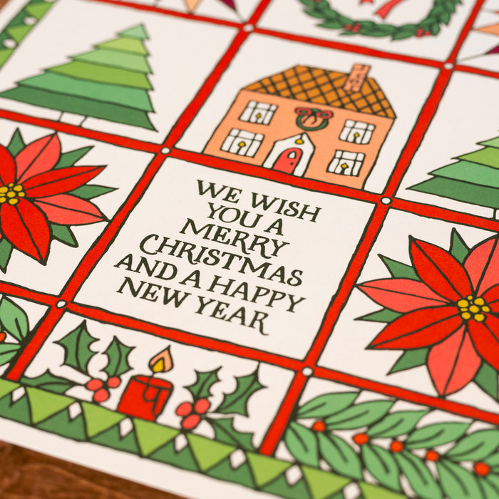 We Wish You a Merry Christmas House Art Print