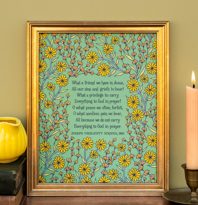 What a Friend We Have in Jesus Hymn Art Print